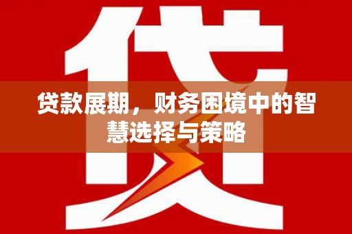 浪卡子贷款展期，财务困境中的智慧选择与策略