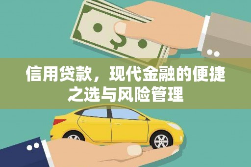 浪卡子信用贷款，现代金融的便捷之选与风险管理