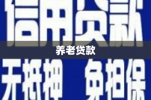 浪卡子养老贷款