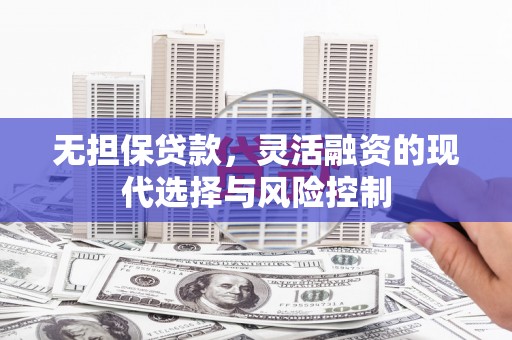 浪卡子无担保贷款，灵活融资的现代选择与风险控制
