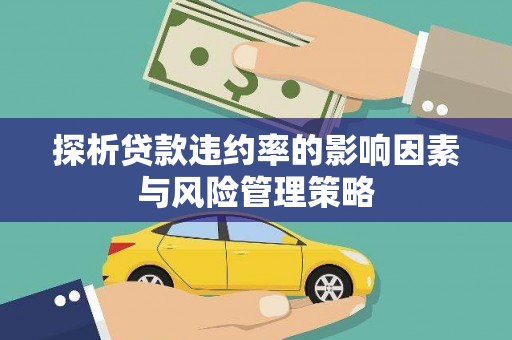 浪卡子探析贷款违约率的影响因素与风险管理策略