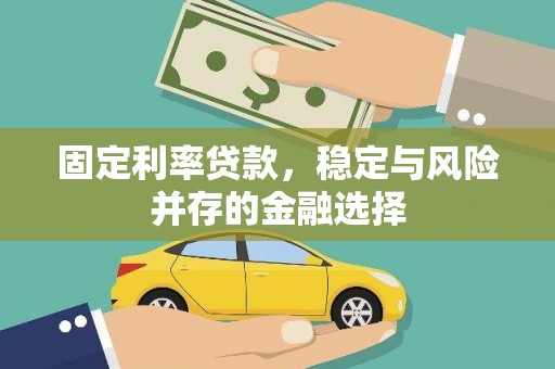 浪卡子固定利率贷款，稳定与风险并存的金融选择