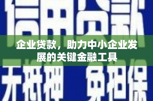浪卡子企业贷款，助力中小企业发展的关键金融工具