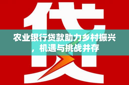 浪卡子农业银行贷款助力乡村振兴，机遇与挑战并存